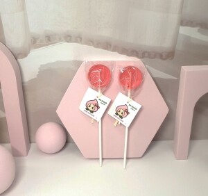 스윗드림,나나니스캔디 무설탕 원주 복숭아팝 - 수제막대사탕,무설탕 ,화이트데이선물